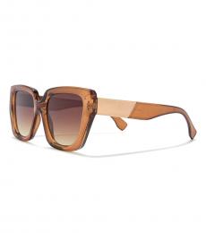 Vince Camuto Light Brown Cat Eye Sunglasses