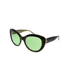 Tory Burch Tortoise Rounded Cat-Eye Sunglasses