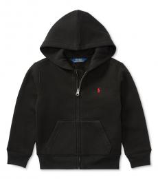 Ralph Lauren Little Boys Black Full Zip Hoodie