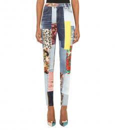 Dolce & Gabbana Multicolour Patchwork Jeans