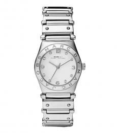 Marc Jacobs Silver Crystals Logo Watch