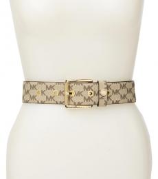 white mk belt