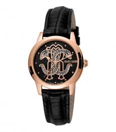 Roberto Cavalli Black Signature Dial Watch