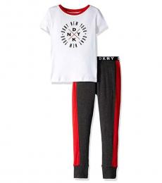 DKNY 2 Piece T-Shirt/Pajama Set (Little Boys)