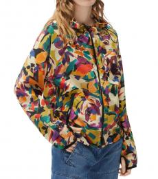 Multicolor Zip Up Jacket