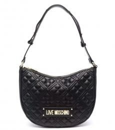 Love Moschino Black Quilted Medium Shoulder Bag
