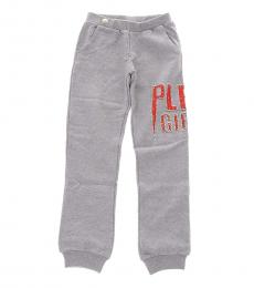 Philipp Plein Girls Grey Dory Jogger Pants