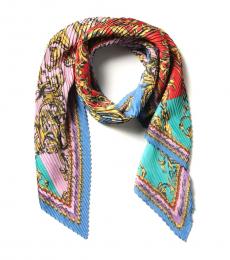 Versace Jeans Couture Multicolor Baroque Pattern Scarf