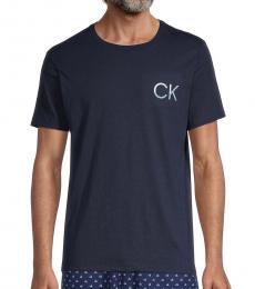 Calvin Klein Navy Blue Logo Graphic T-Shirt
