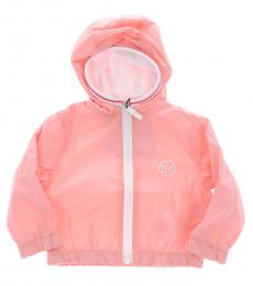 Baby Girls Pink Nylon Jacket