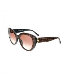 Tory Burch Eastern Print-Black Gradient Sunglasses