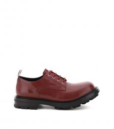 Red Oversized Sole Lace Ups