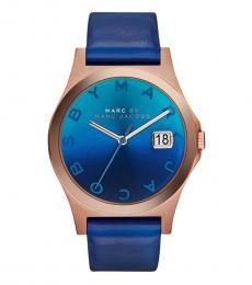 Marc Jacobs Blue Logo Dial Watch