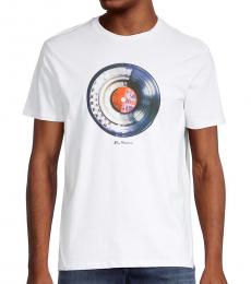 Ben Sherman White Splice Graphic T-Shirt
