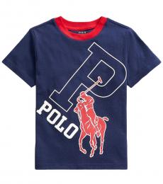 Ralph Lauren Little Boys Newport Navy Graphic T-shirt
