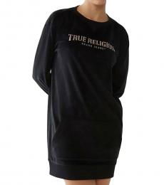 True Religion Black Sweatshirt Dress