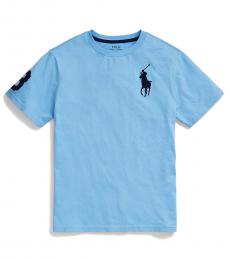 Ralph Lauren Boys Blue Lagoon Big Pony T-Shirt