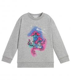 Stella McCartney Girls Grey Graphic Sweatshirt