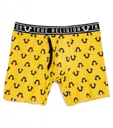 True Religion Yellow Logo Boxer Brief Underwear
