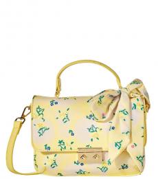 Betsey Johnson Yellow Staci Color-Block Medium Crossbody