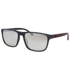 Emporio Armani Black-Grey-Red Mirror Sunglasses