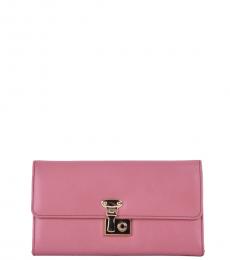 Dolce & Gabbana Pink Long Clasp Closure Wallet