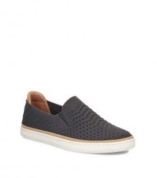 UGG Charcoal Flores Leather Drivers