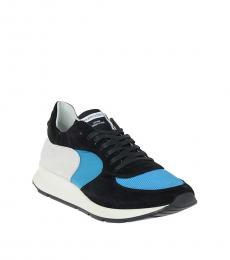 Multicolor Fabric Leather Sneakers