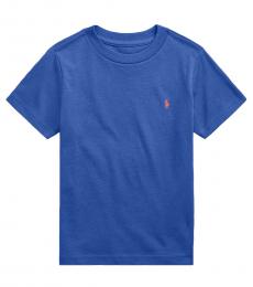 Ralph Lauren Boys Bright Navy Jersey Crewneck T-shirt