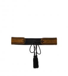 Brown Black String Belt