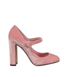 Pink Velvet Vally Heels