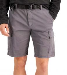 Dark Gray Stretch Cargo Shorts