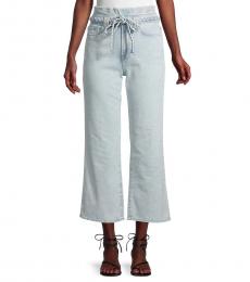 7 For All Mankind Light Blue Cropped Jeans