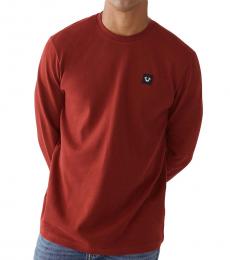 Red Long Sleeve Thermal Shirt