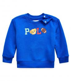 Baby Boys Sapphire Polo Bear Sweatshirt