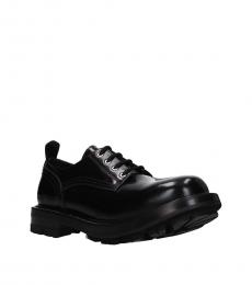 Alexander McQueen Black Leather Lace Ups