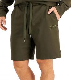 Michael Kors Olive Green Essential Fleece Shorts