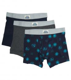 Lucky Brand Multi color Pack of 3 Stretch Boxer Briefs