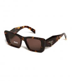 Prada Dark Brown Iconic Logo Sunglasses