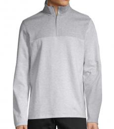 Calvin Klein Heather Grey Logo Cotton Sweatshirt