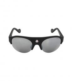 Moncler Black Oval Sunglasses