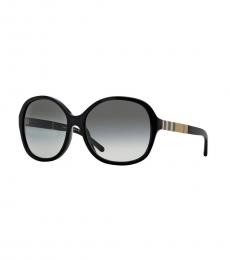 Burberry Black Round Sunglasses