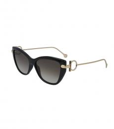 Ferragamo Black Cat Eye Sunglasses