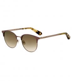 Kate Spade Brown Gradient Brow Line Sunglasses