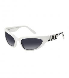 Marc Jacobs White Wrap Sunglasses