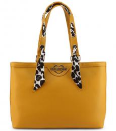 Mustard Solid Large Tote
