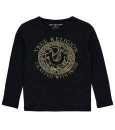 True Religion Little Boys Black Graphic Long Sleeve T-Shirt