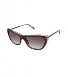 Balmain Dark Brown Cat Eye Sunglasses
