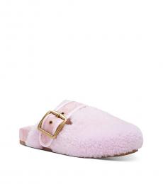 Pale Pink Buckled Clogs