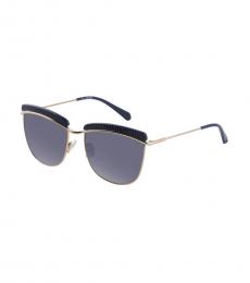 Balmain Blue Upper Brow Bar Sunglasses